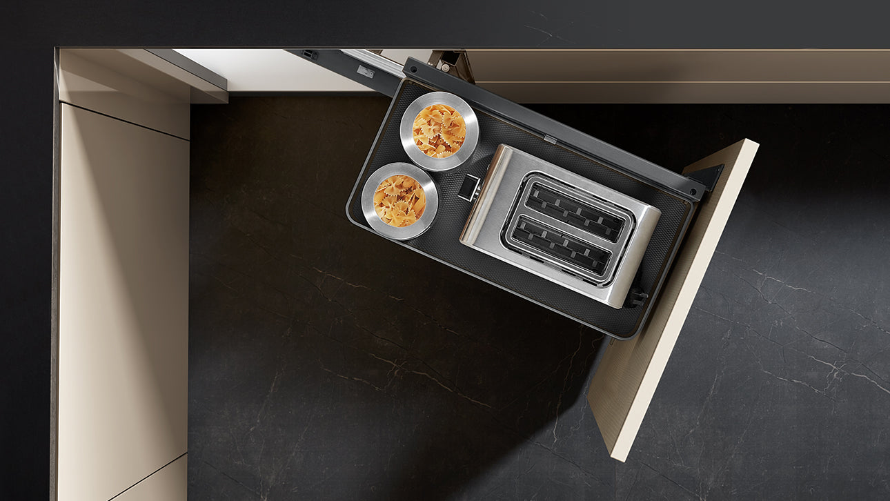 【KODA】Kitchen magic corner basket pull-out 廚柜方型轉角拉籃 | 廚房配件 | 櫥柜 | 拉籃 |