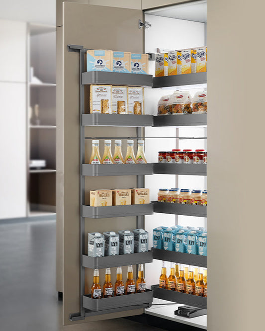 【KODA】Soft-closing 2-part Roll-out Pantry Storage pull out kitchen basket 緩衝關閉分體兩邊開門拉籃 | 廚房配件 | 櫥柜  | 拉籃 |