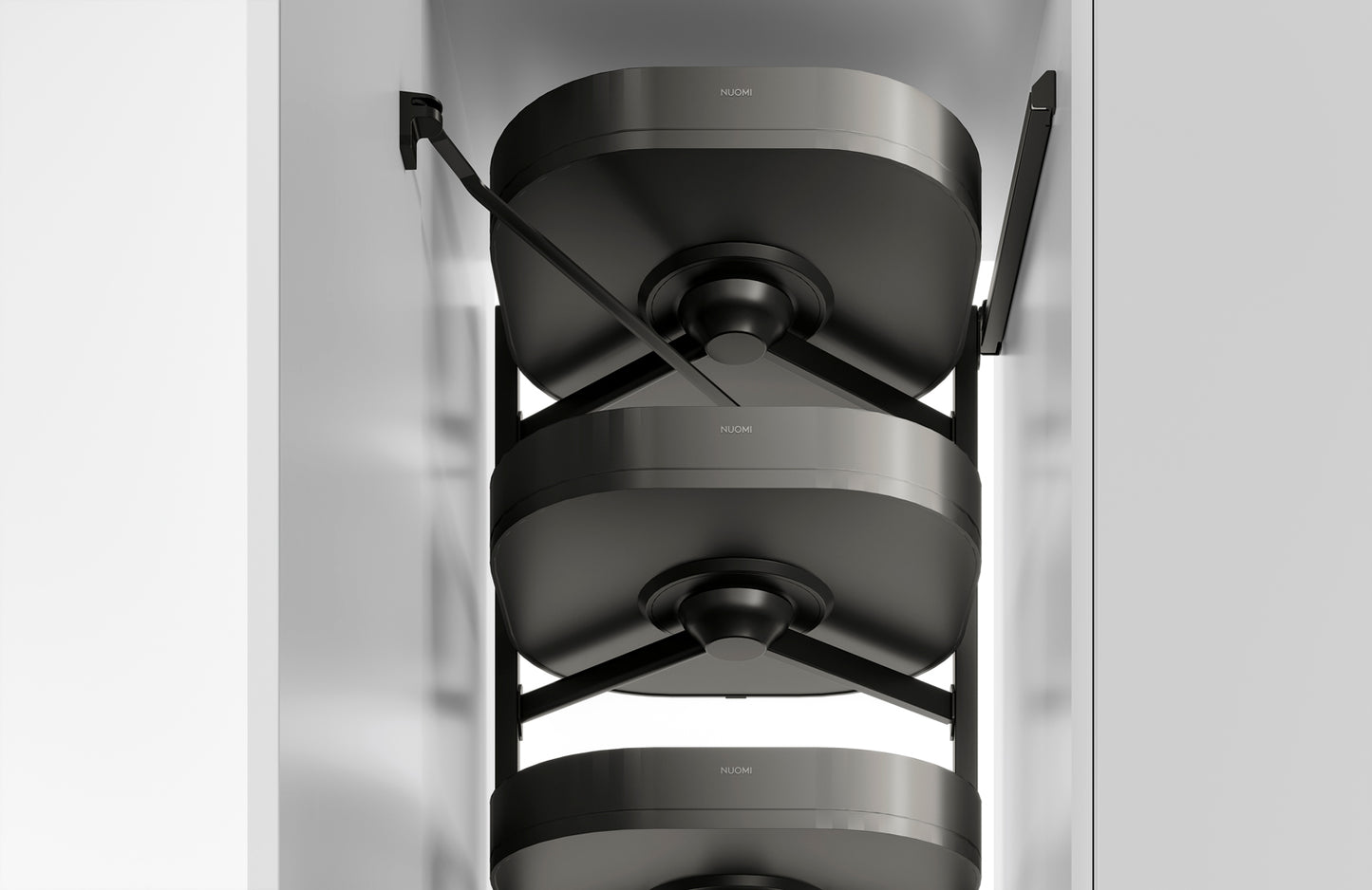 Soft-closing Tall Rotatable Multifunctional Pantry Storage pull out kitchen basket 緩衝關閉旋轉式開門拉籃 | 廚房配件 | 櫥柜 | 拉籃 |