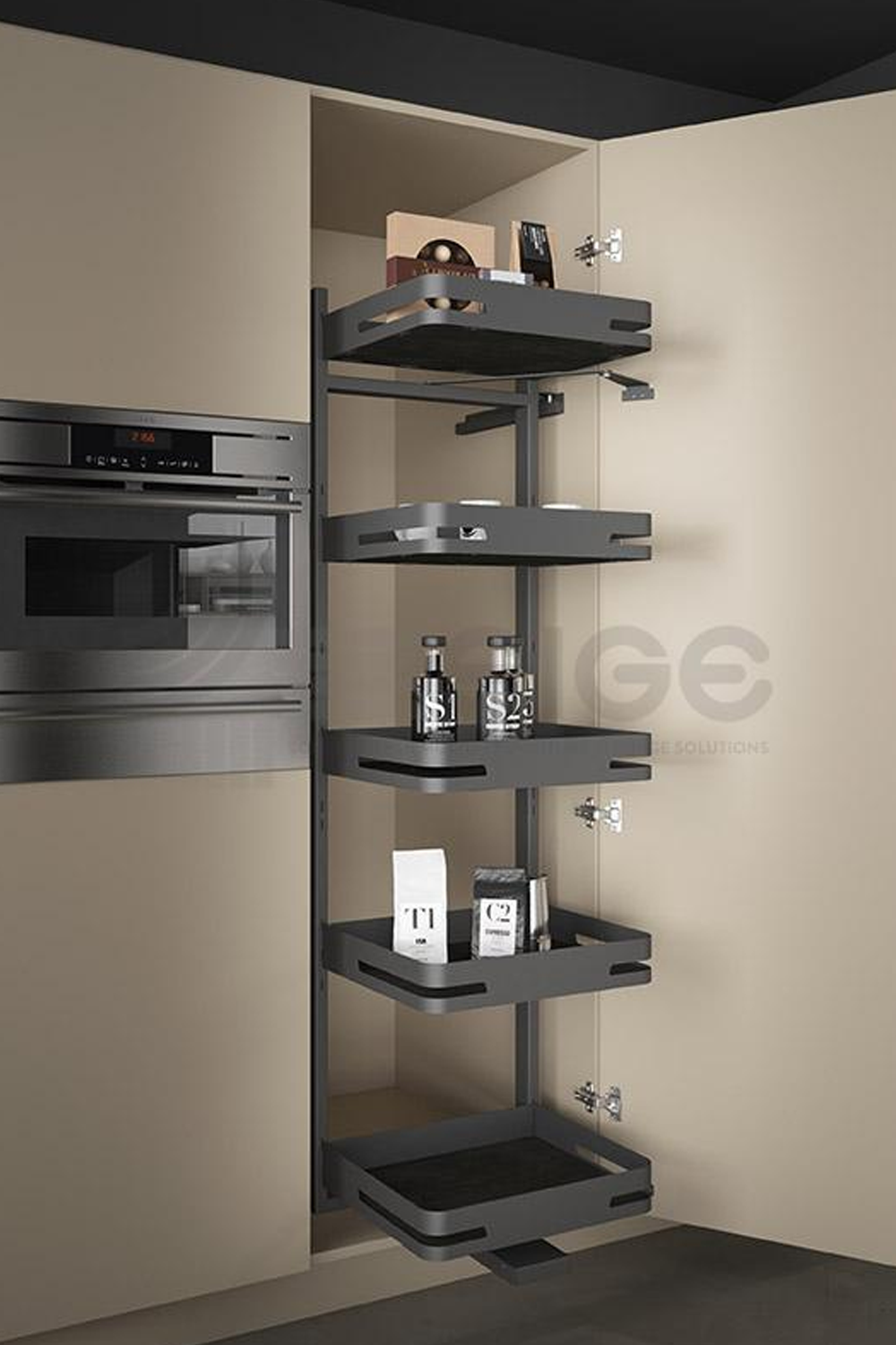 400mm Larder Unit Wickes 3d mon