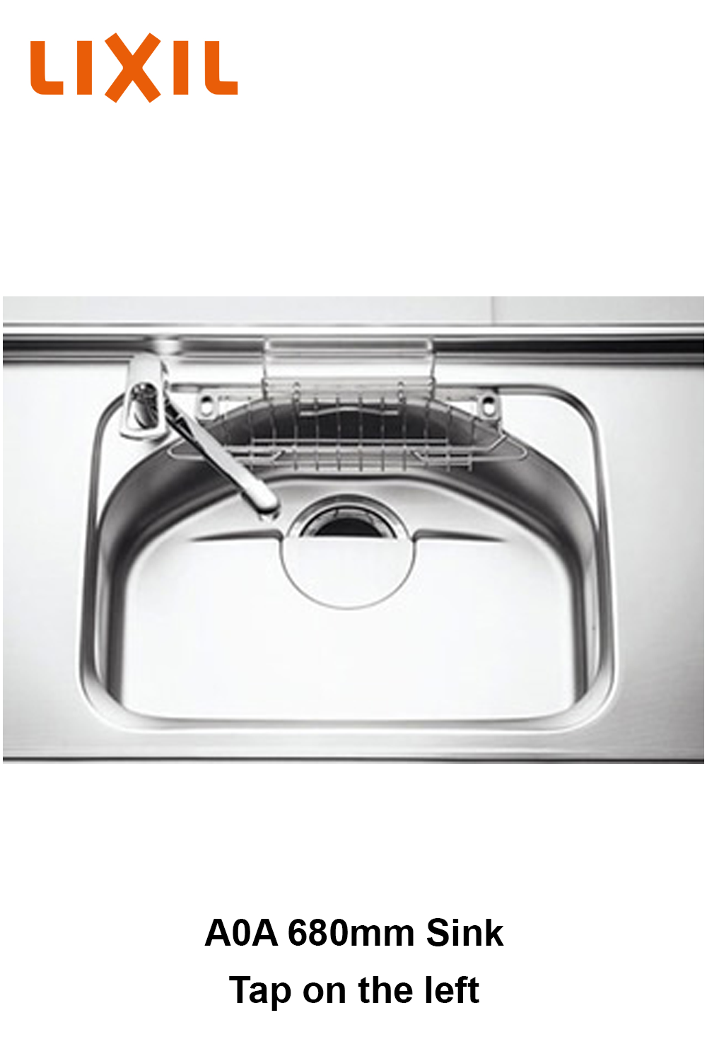 LIXIL A0A 680mm Japanese Single-Level Silence Sink 日本LIXIL 單層靜音不銹鋼廚房星盆 | Made in Japan |