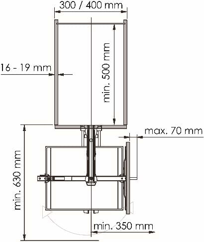 VAUTH-SAGEL soft-closing glass rotary tall pantry pull-out kitchen basket 緩衝關閉玻璃旋轉高身拉籃 | Made in Germany | 廚房配件 | 櫥柜 | 拉籃 |