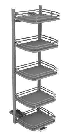 SIGE 295M swing door pull-out tall kitchen basket / pull out larder 開門式高柜拉籃 | Made in Italy | 廚房配件 | 櫥柜 | 拉籃 |