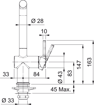 FRANKE Active L Pull-out spray sink mixer 拉出式廚房龍頭