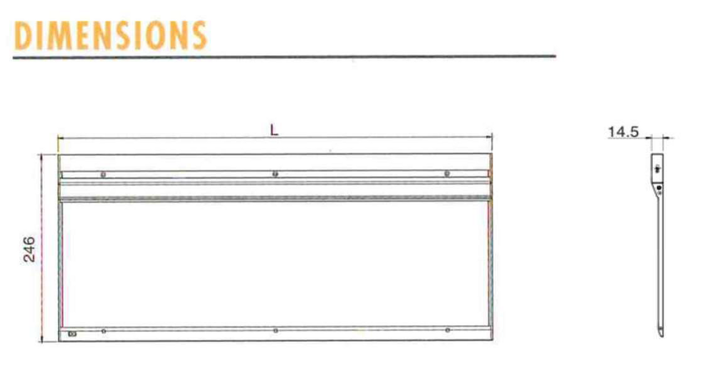 【MADE IN ITALY】L&S Light SOLARIS UC Light guide panel under cabinet lighting set kitchen wall unit 意大利製 吊柜底導光燈板
