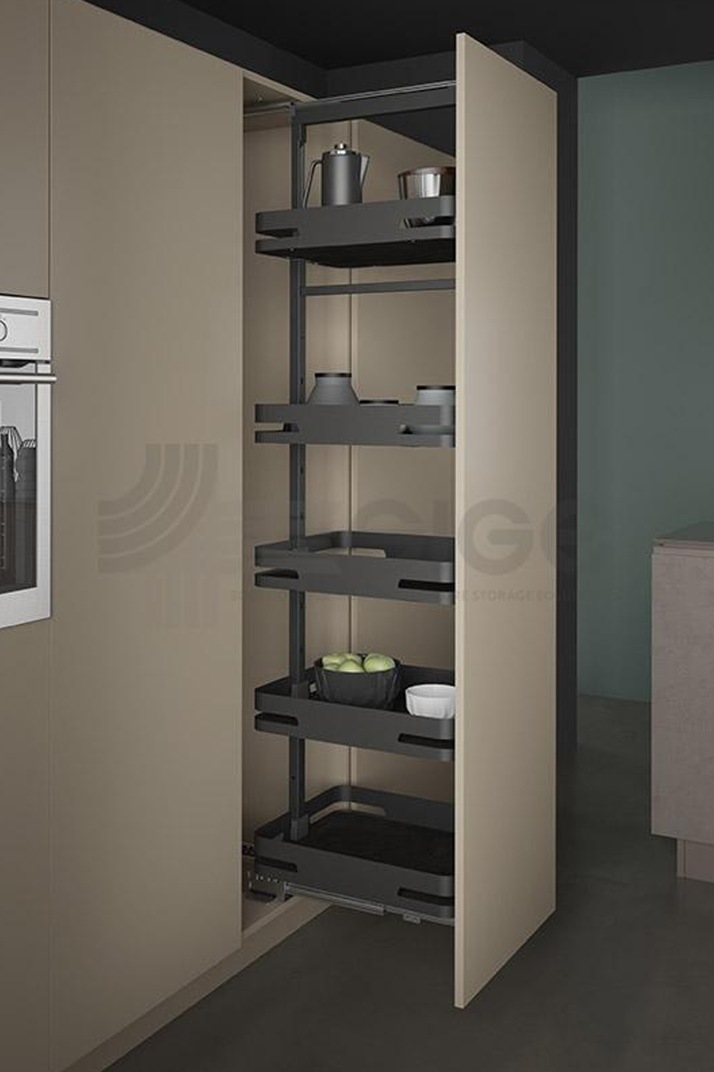 SIGE 253 tall pull-out basket / larder 高柜拉籃 | Made in Italy |