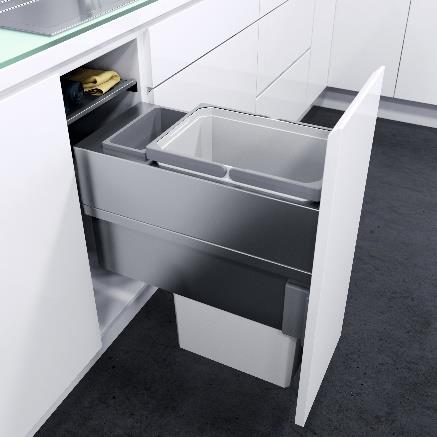 Vauth-Sagel KL8220/1/2 Oeko xxliner K300/400/500/ Maxi pull-out waste-bin 德國製 地柜抽屜式廚房垃圾桶 | Kitchen Trash can, Rubbish Bin | Made in Germany|