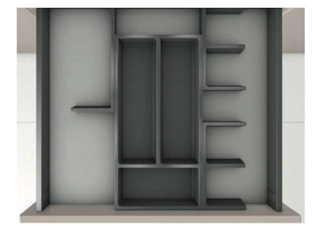 Innovative adjustable frame drawer organizer (include nonslip mat) | Made in Germany | 德國製 可調節刀叉分類 (連防滑墊) 收納 家居整理