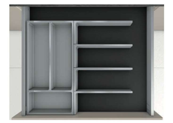 Innovative adjustable frame drawer organizer (include nonslip mat) | Made in Germany | 德國製 可調節刀叉分類 (連防滑墊) 收納 家居整理