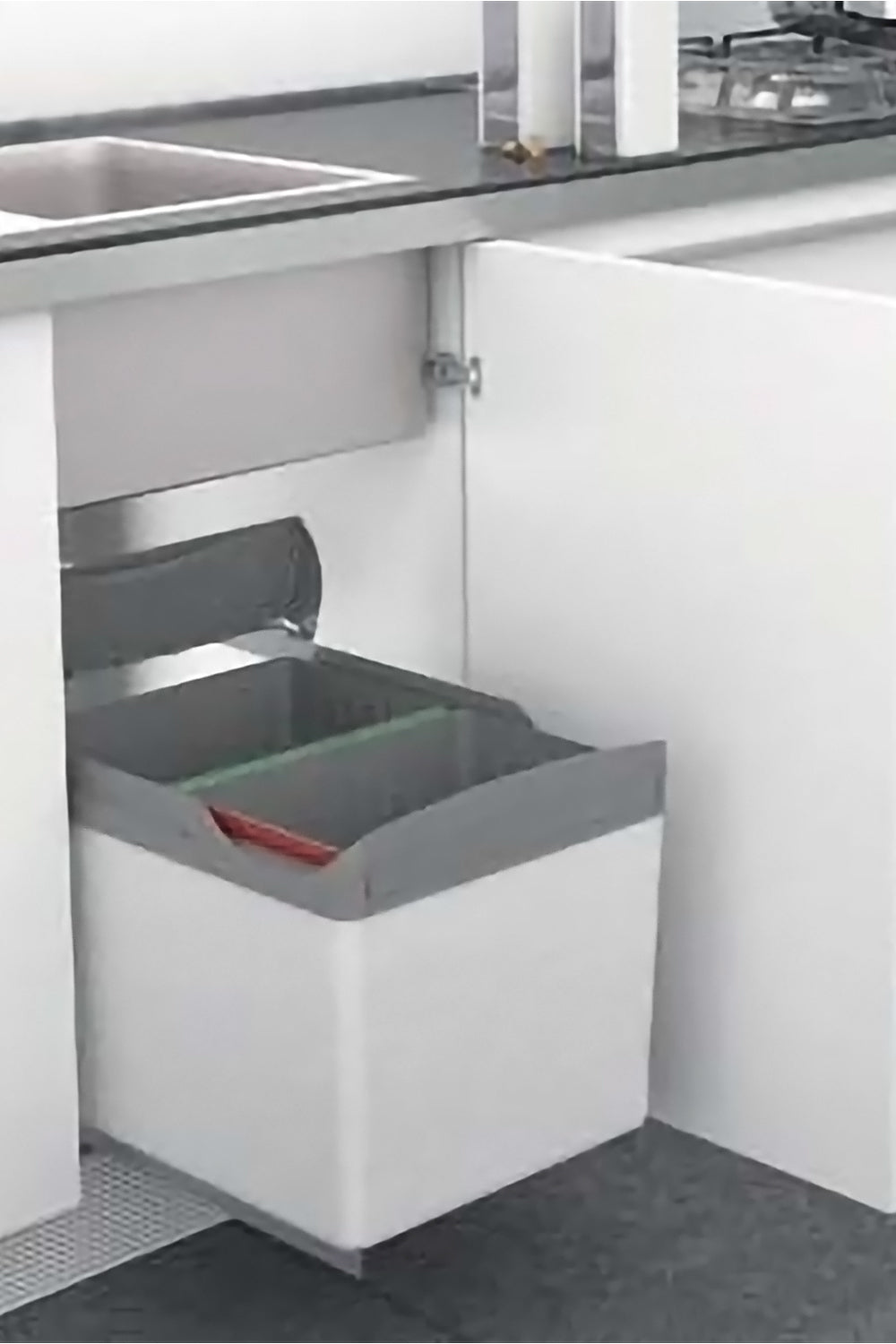 32L. Automatic Opening Pull-out Waste bin 連門自動開啓廚房垃圾桶 垃圾分類 | Waste Separation | Eco Recycling | Kitchen Trash can, Rubbish Bin | Made in Italy |