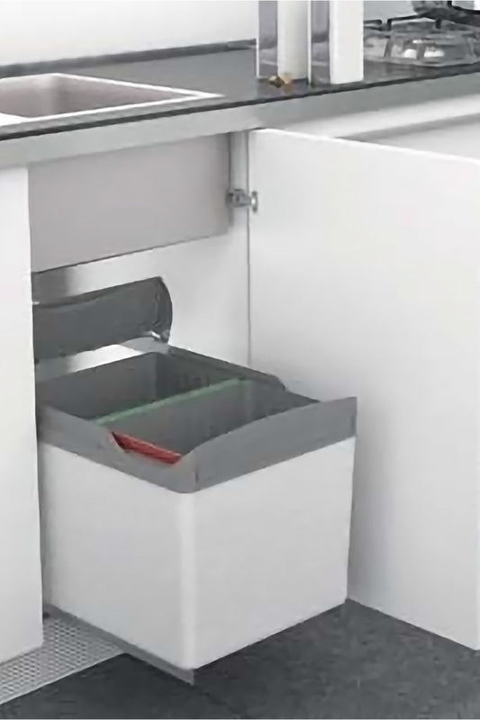 32L. Automatic Opening Pull-out Waste bin  連門自動開啓廚房垃圾桶 垃圾分類 | Waste Separation | Eco Recycling  | Kitchen Trash can, Rubbish Bin | Made in Italy |