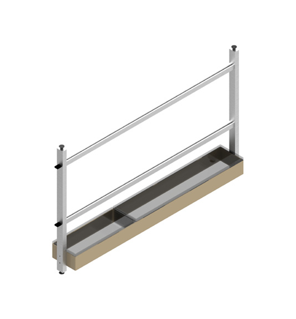 GRID No-Drill Backsplash rack system with accessories | Made in Italy | 意大利製 無需鑽牆!廚房牆面懸掛系統 掛件 掛桿 廚房設計 收納