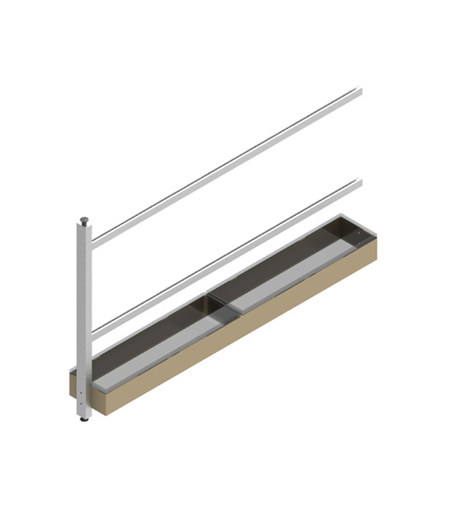 GRID No-Drill Backsplash rack system with accessories | Made in Italy | 意大利製 無需鑽牆!廚房牆面懸掛系統 掛件 掛桿 廚房設計 收納