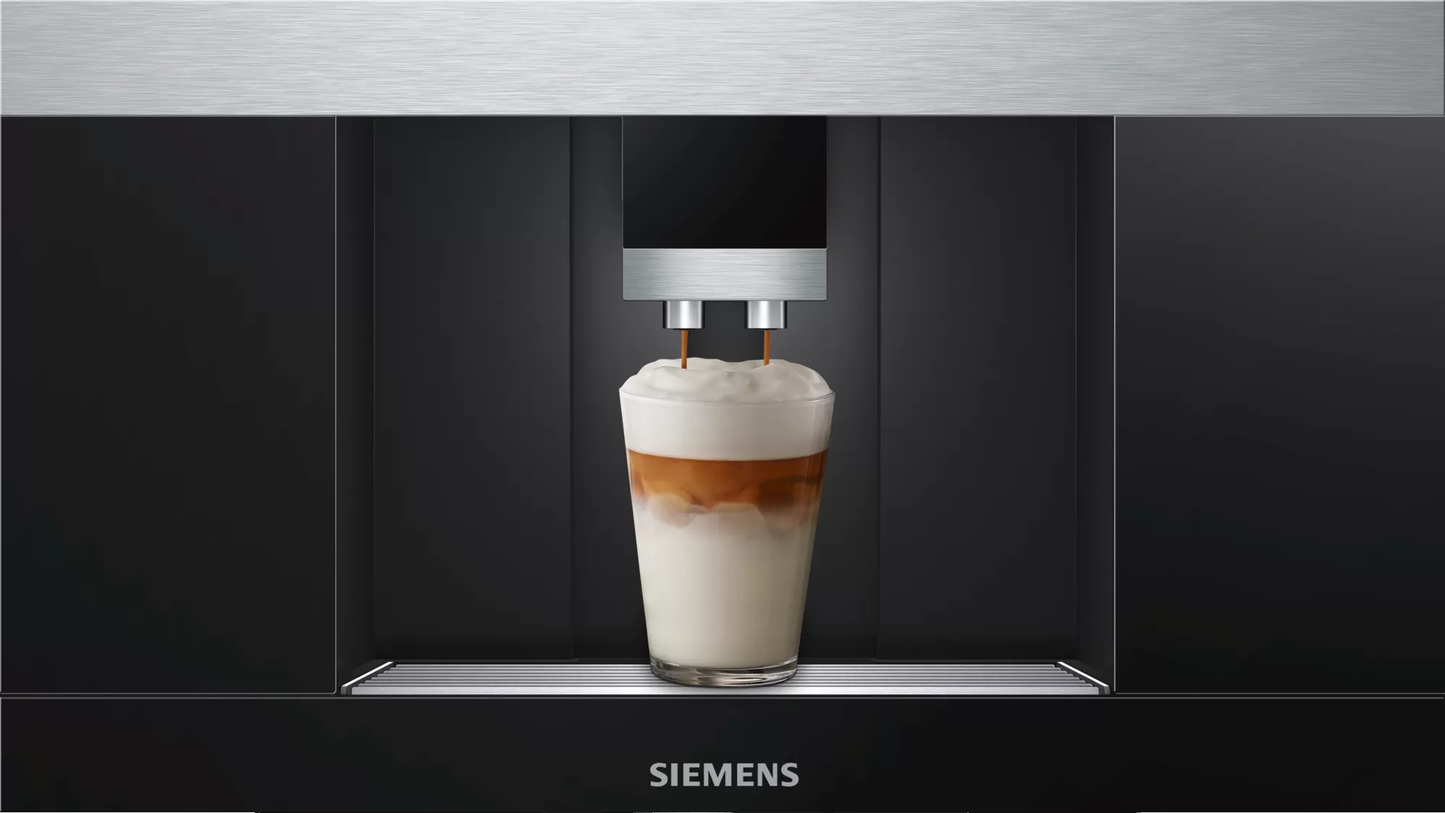 SIEMENS CT636LES1 600mm Fully Automatic Built-in Coffee Machine with Water Filter | Made in Europe |