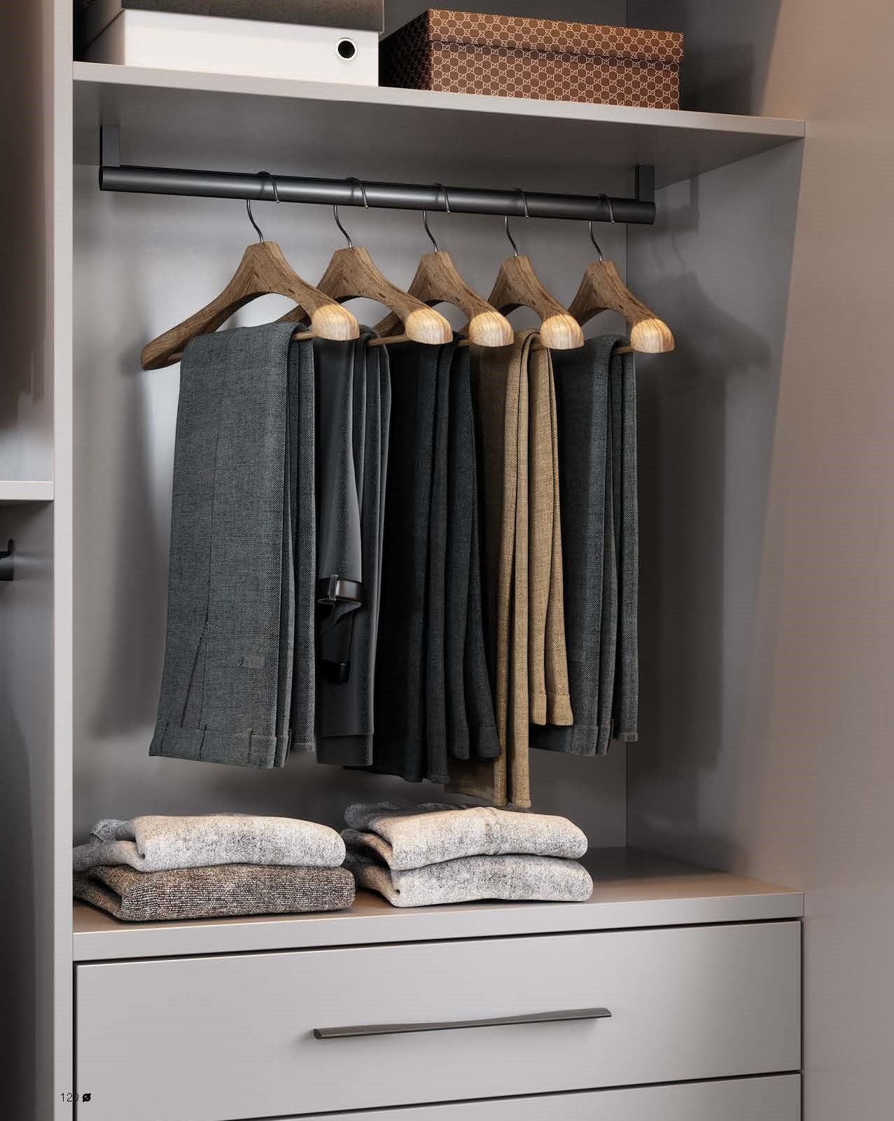 Italian Made Wardrobe Hanging System (Hanging Rod Only)
