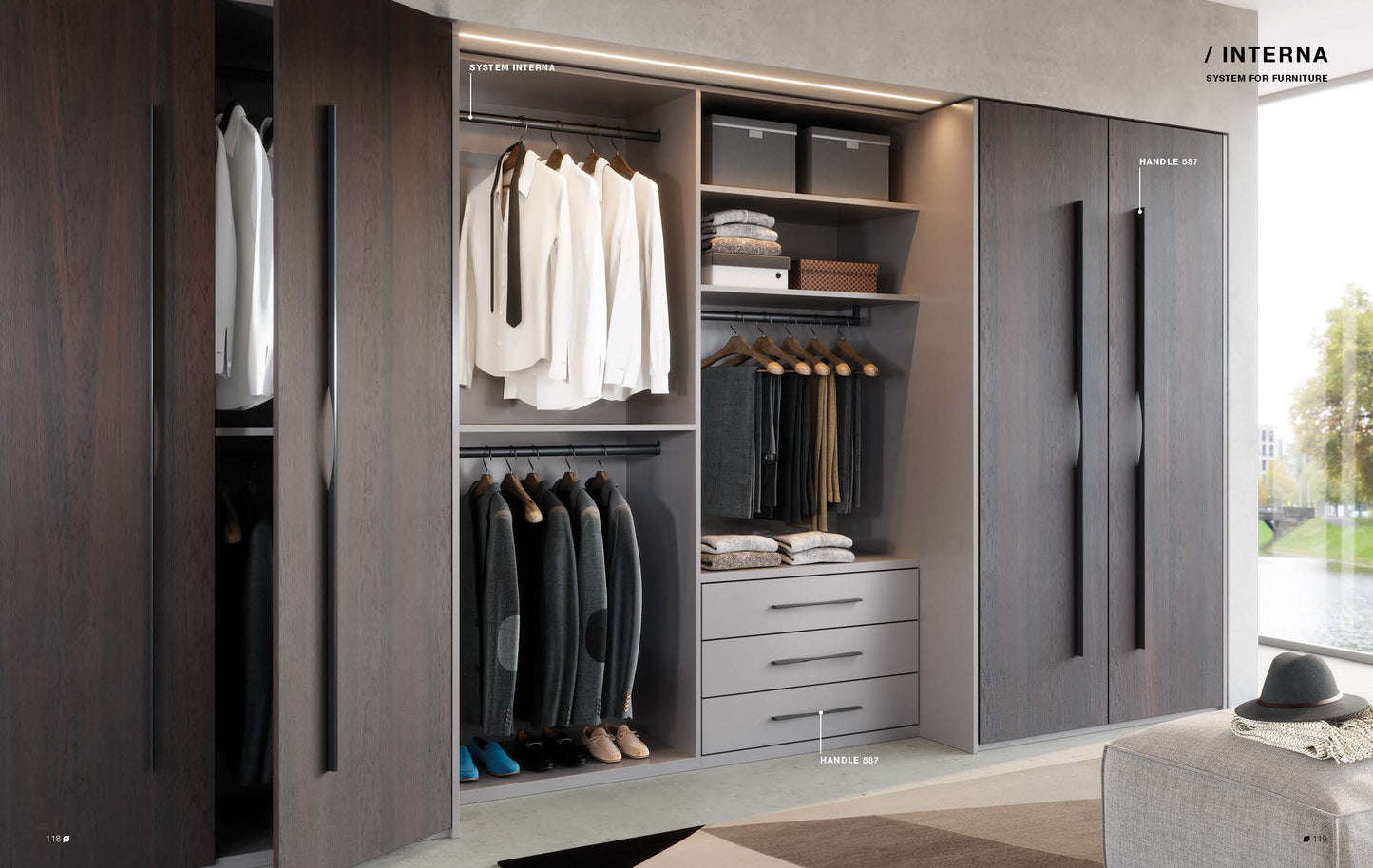 Wardrobe Hanging System (Hanging Rod Only)