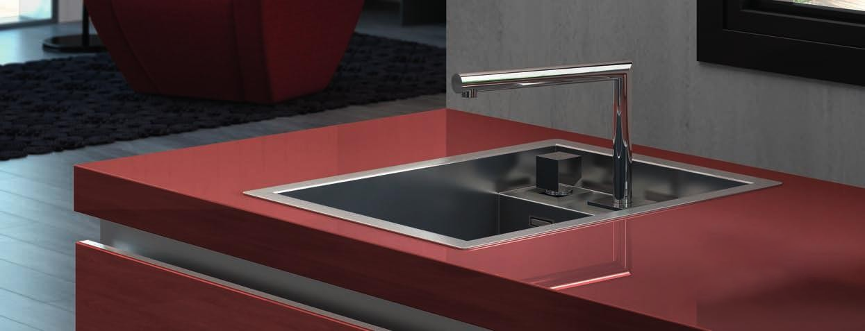 LUISINA R0-Sharp Corners Sunken Stainless Steel Sink | Made in Italy |
