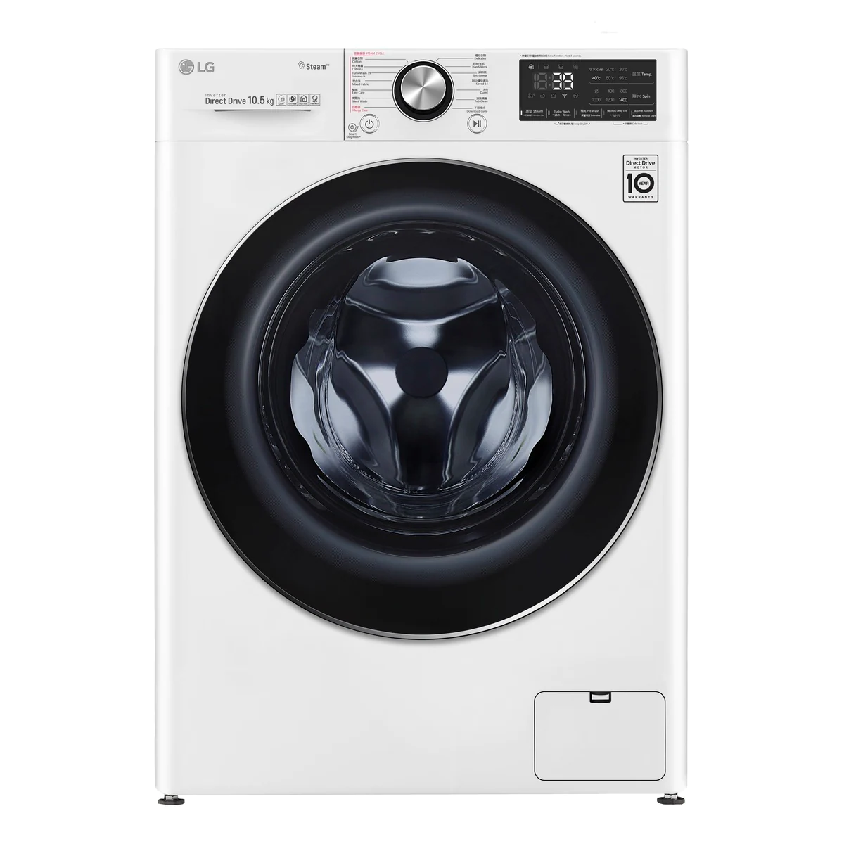 LG F-14105V2W + WF-DT90VW Stacking Jumbo Washer Dryer Package 10.5kg/9kg 珍寶洗衣機乾衣機燙機套裝 10.5kg/9kg