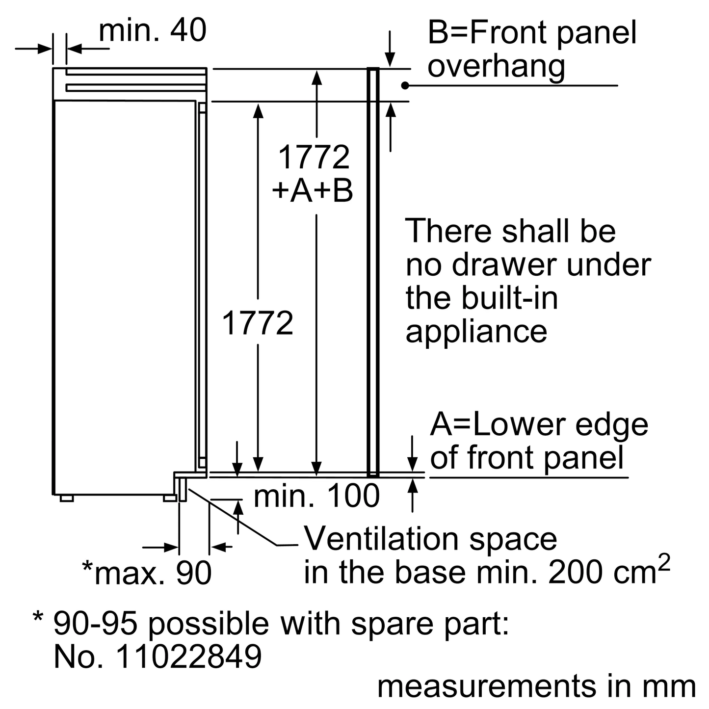 BOSCH GIN38P61HK Built-in 1-door freezer 博西 嵌入式單門全冷凍雪櫃 | 冰箱 | 嵌入式 | 廚房電器 | 家電 |