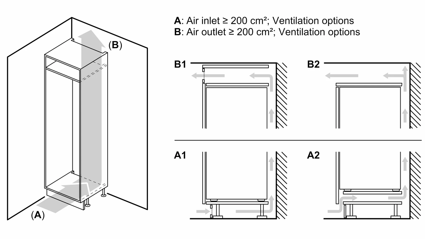 BOSCH KIN86AF31K Built-in 2 door refrigerator, bottom freezer 博西 嵌入式雙門冷藏冷凍雪櫃 | 冰箱 | 嵌入式 | 廚房電器 | 家電 |