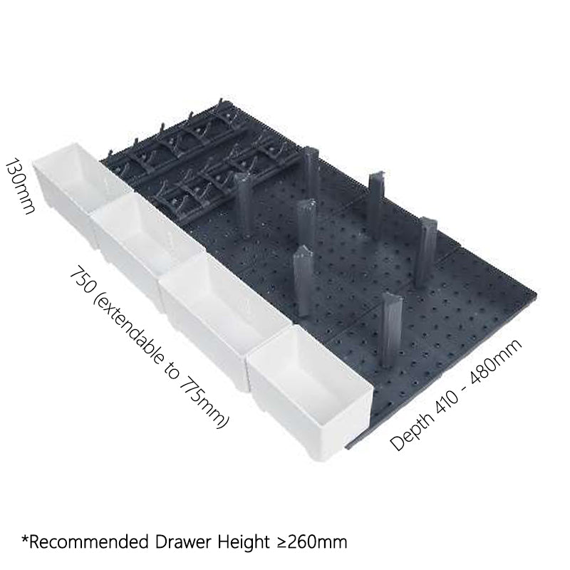 H.260mm Deep drawers magic organizers for Pots & Pans, Bowls & Plates, Utensils 260mm高抽屜整理分隔片 收納 家居整理