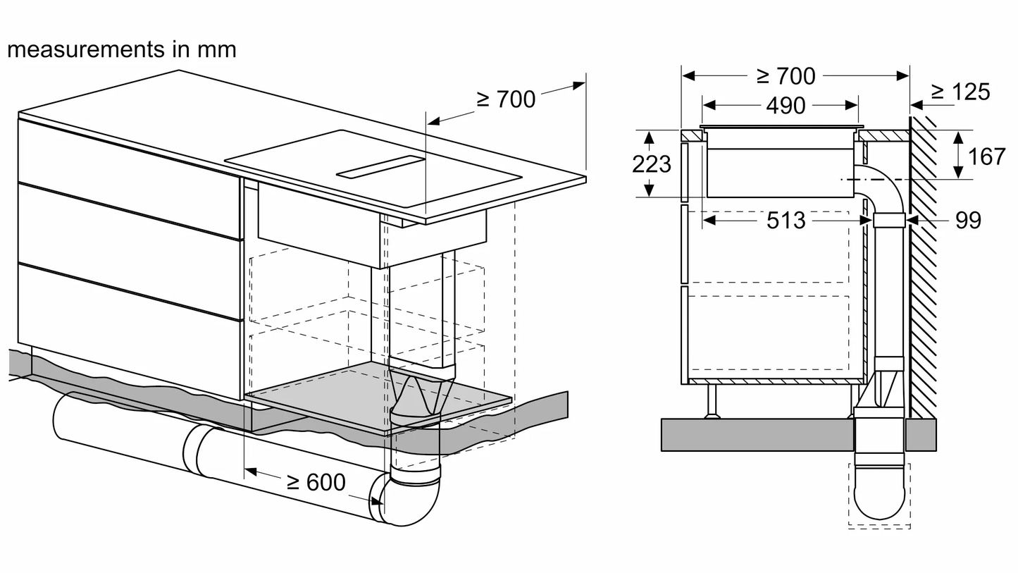 BOSCH PXX875D67E 800mm Induction Hob with Integrated Ventilation Module 博西 內建抽油煙機全區電磁灶 | 嵌入式 | 廚房電器 | 家電 |
