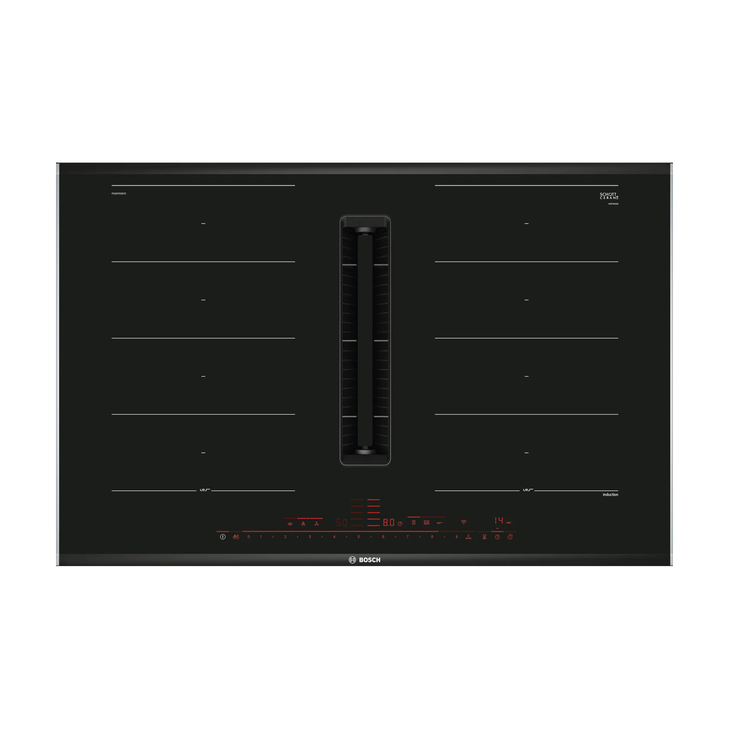 BOSCH PXX875D67E 800mm Induction Hob with Integrated Ventilation Module 博西 內建抽油煙機全區電磁灶 | 嵌入式 | 廚房電器 | 家電 |