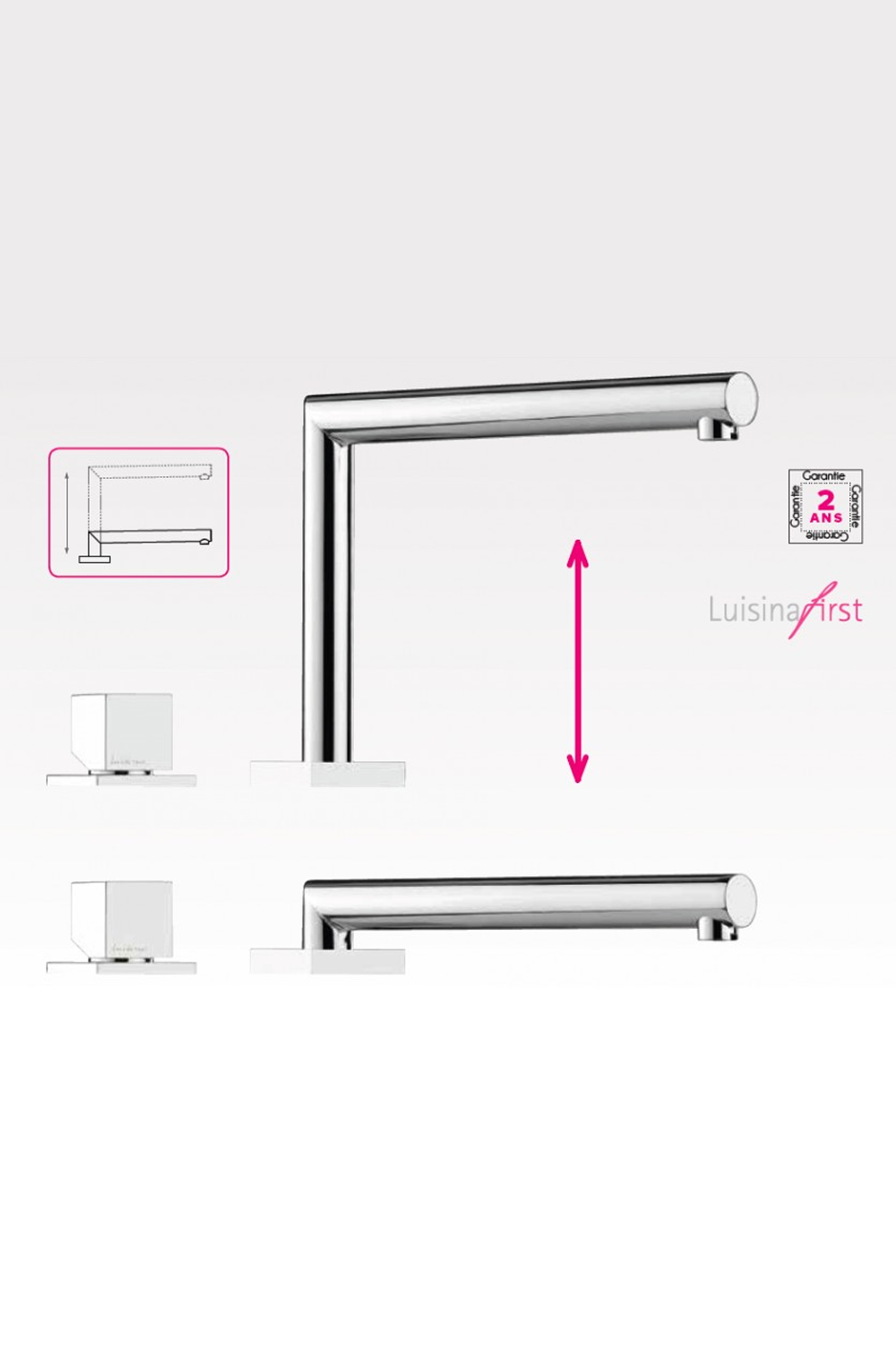 LUISINA ART400569 designer collapsible sink mixer | Made in Italy |