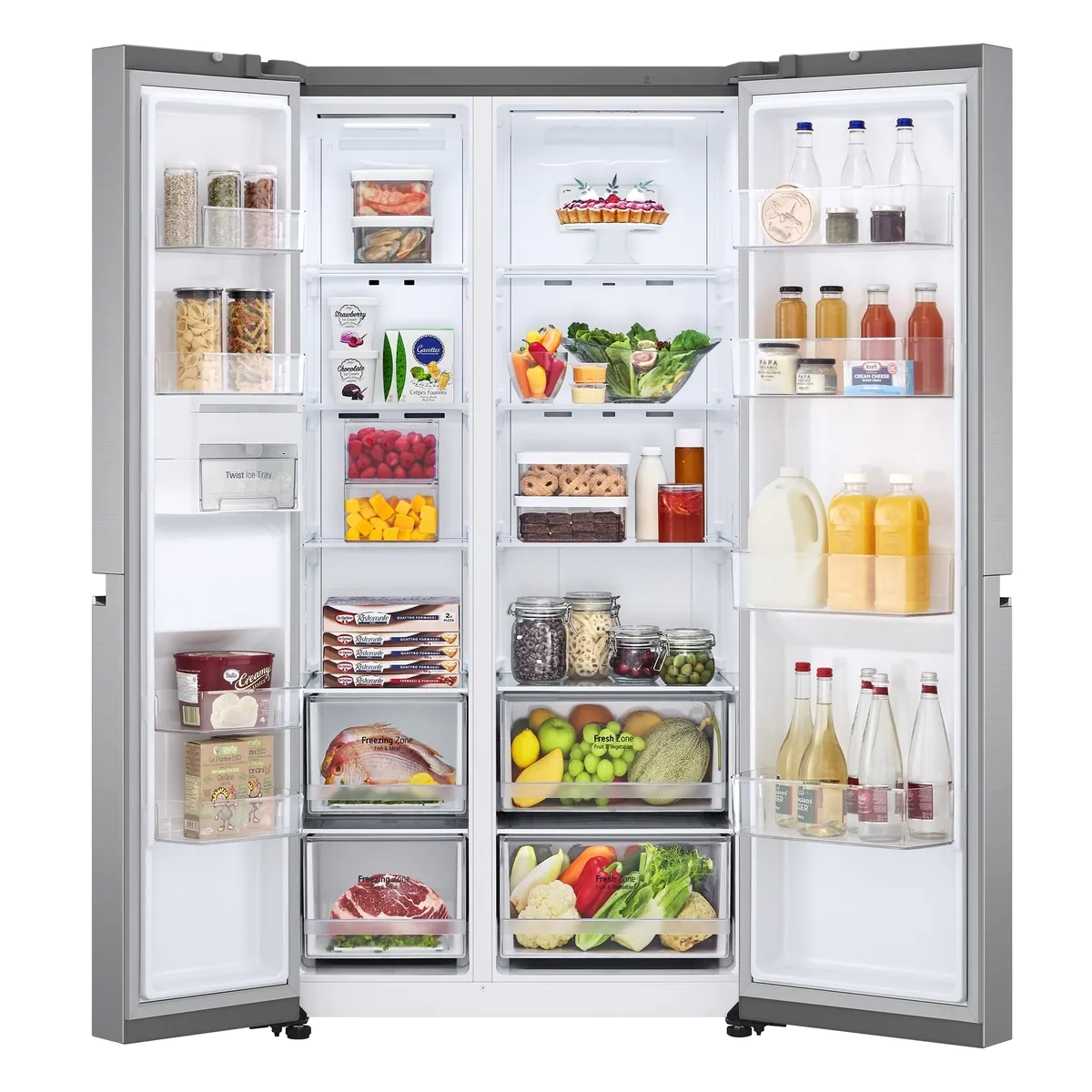 LG S651S16A InstaView Door-in-Door™ side-by-side fridge 647L 對門式雪櫃