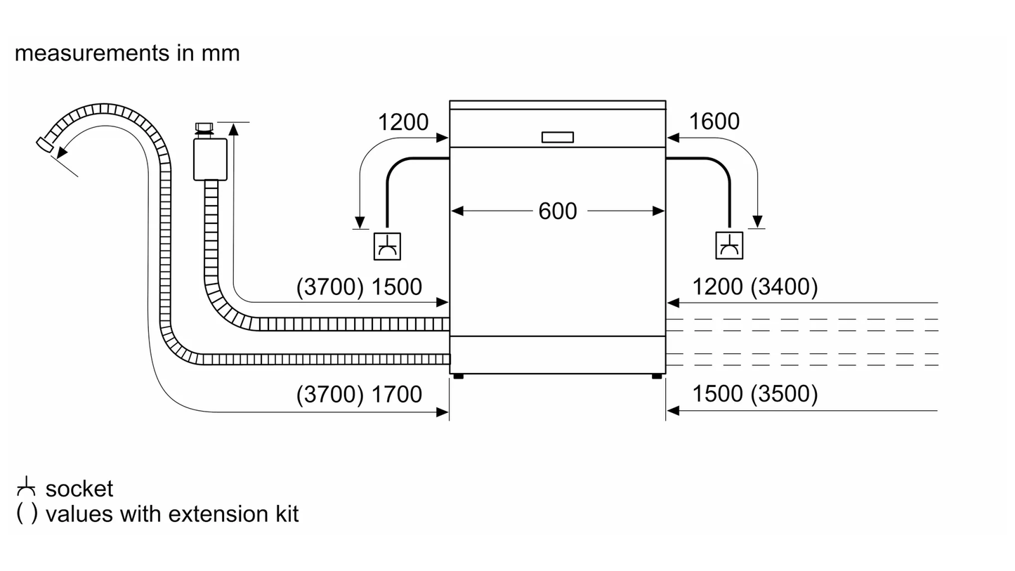 BOSCH SMS8YCI01E 600mm Freestanding Dishwasher 博西 獨立式洗碗機 | 廚房電器 | 櫥柜 | 家電 |