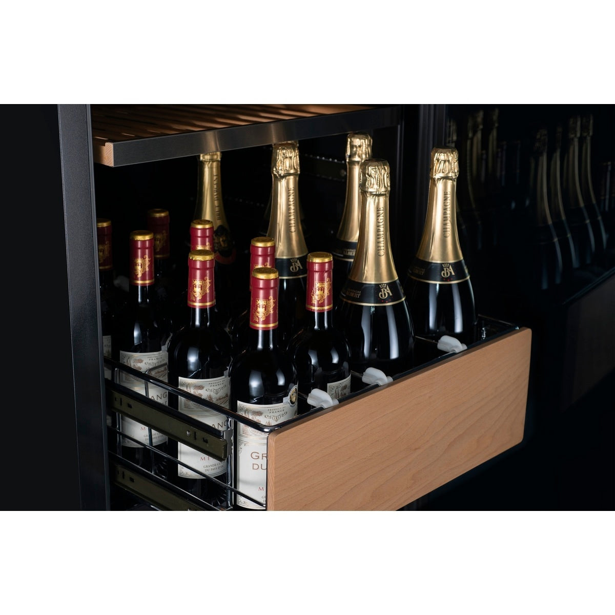 【Vinvautz】140 Bottles Dual-Zone Built-in Wine Cellar VZ140SDUG