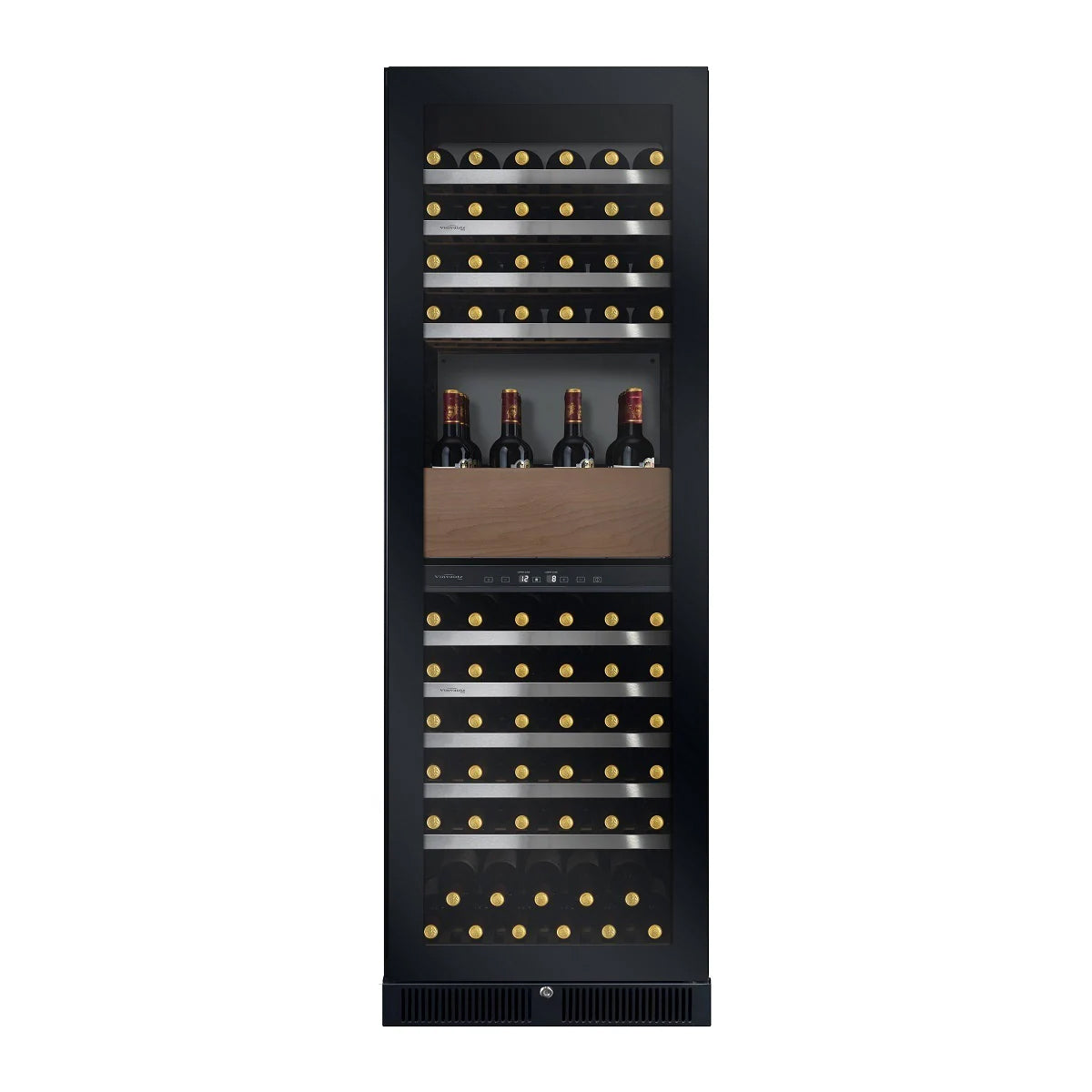 【Vinvautz】140 Bottles Dual-Zone Built-in Wine Cellar VZ140SDUG