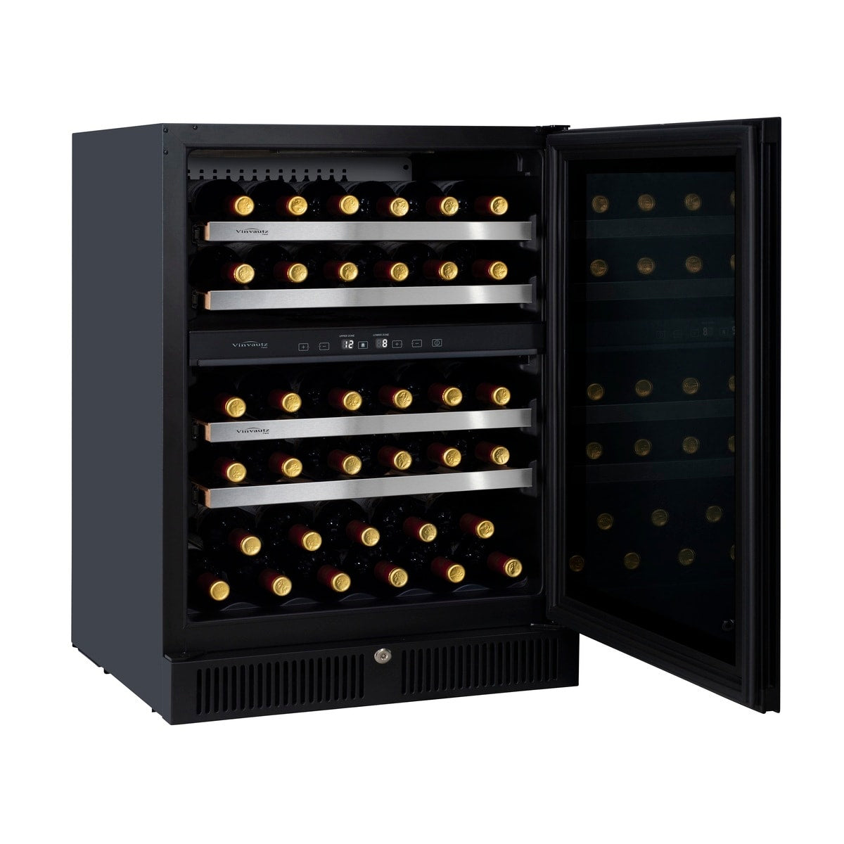 【Vinvautz】43 Bottles Dual-Zone Built-in Wine Cellar VZ43SDUG