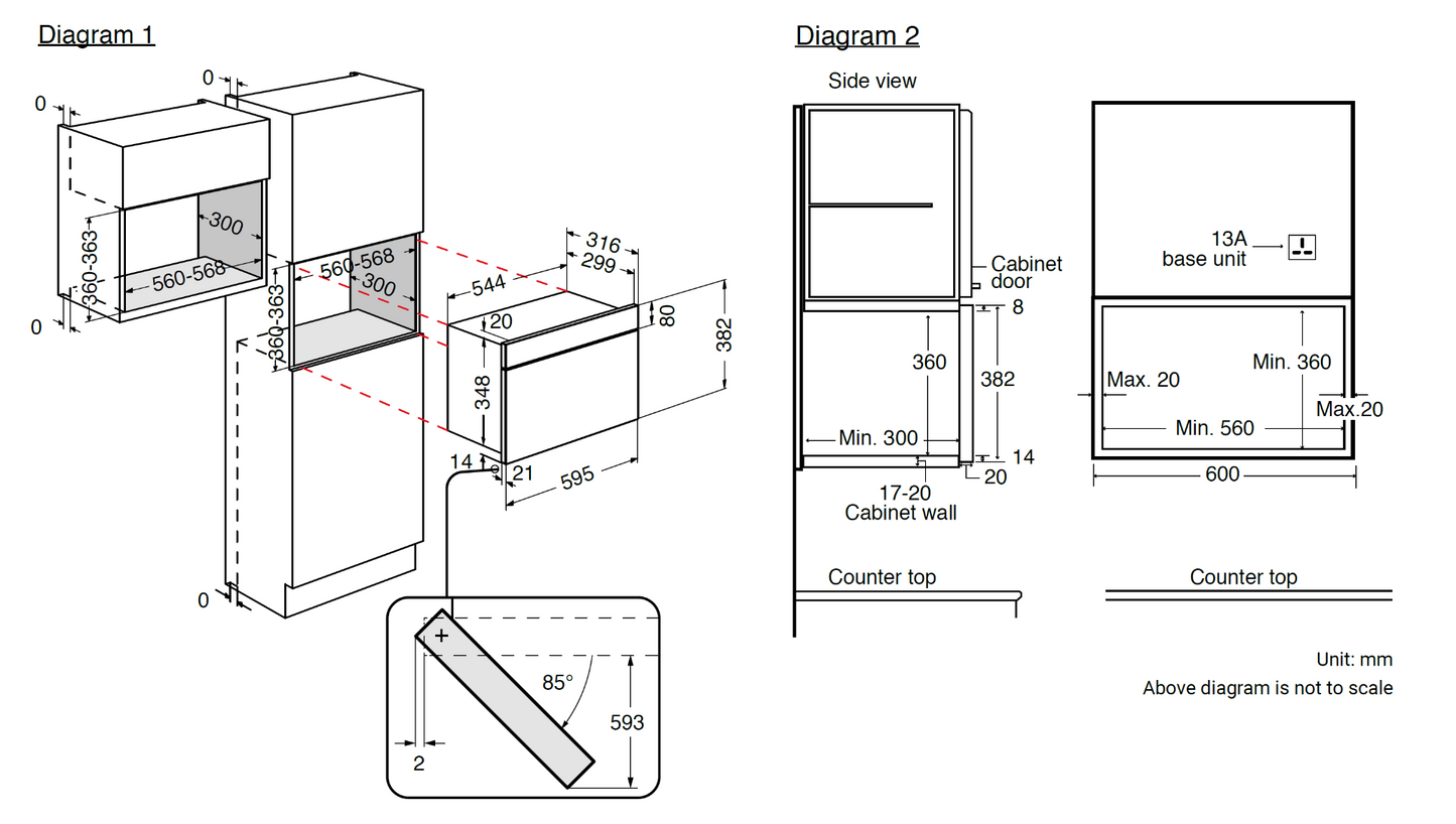 WHIRLPOOL W7MN810 Built-in Microwave Oven, suitable for Wall Unit | Made in Italy |