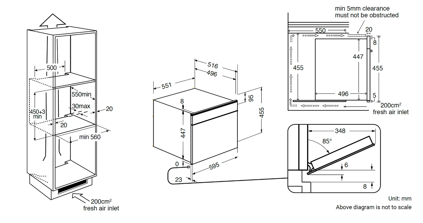WHIRLPOOL W7MS450 600mm Built-in Steamer | Made in Italy |