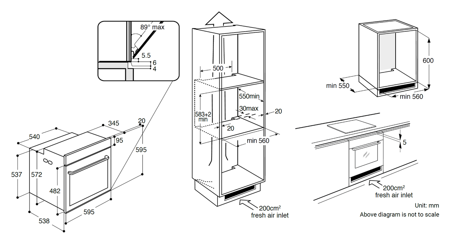 WHIRLPOOL W7OS44S1P Built-in Oven with Steam & Pyrolytic Cleaning | Made in Italy |