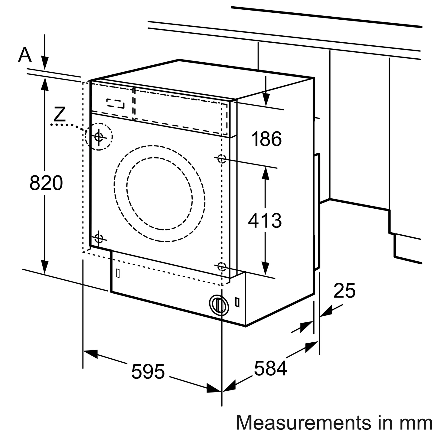 BOSCH WKD28351HK Fully-integrated washer dryer 博西 嵌入式洗衣乾衣機 | 嵌入式 | 廚房電器 | 家電 |