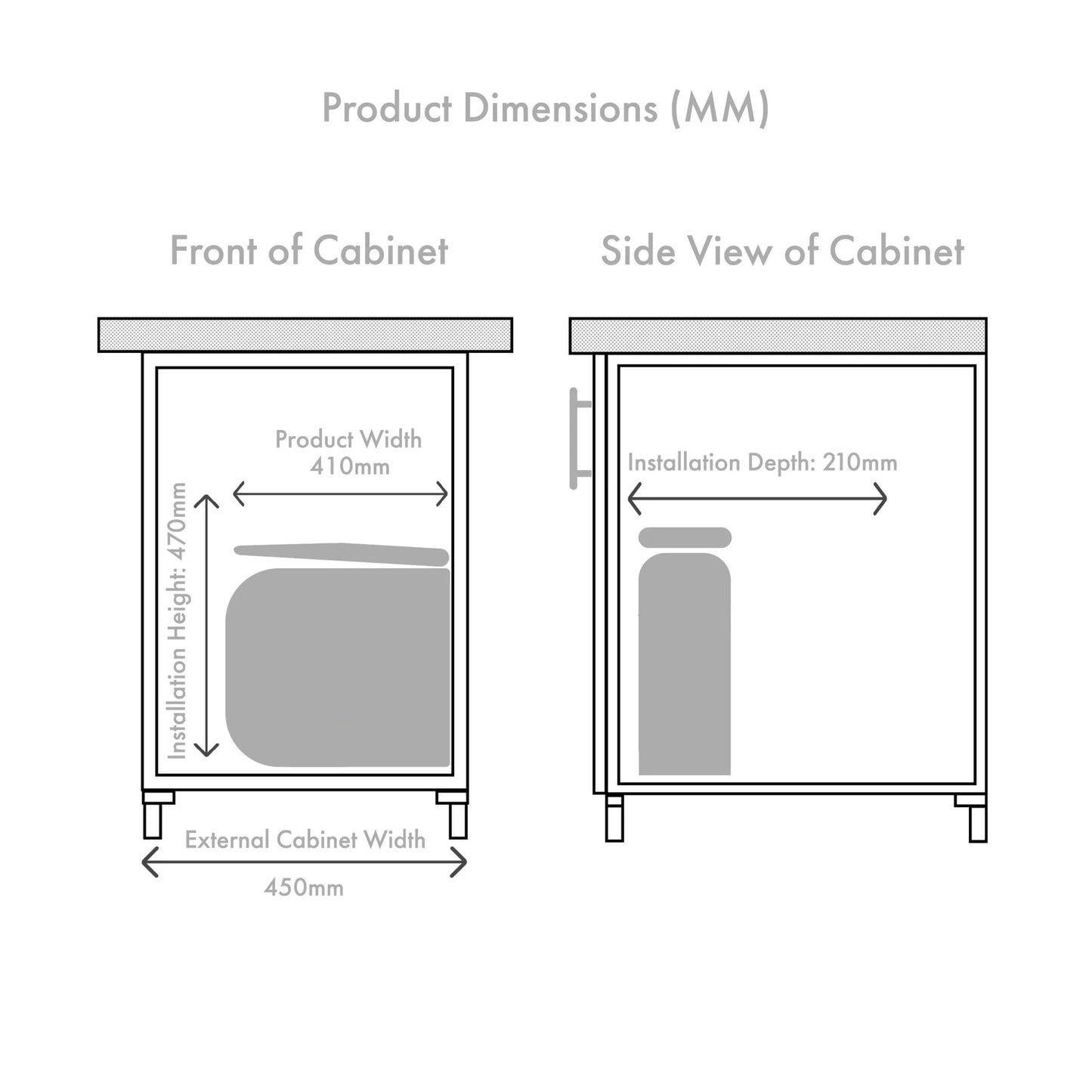 19L. Space Saving Slim Door-hang built in Kitchen Waste bin 掛門式廚房垃圾桶  | Kitchen Trash can, Rubbish Bin | Made in Germany |