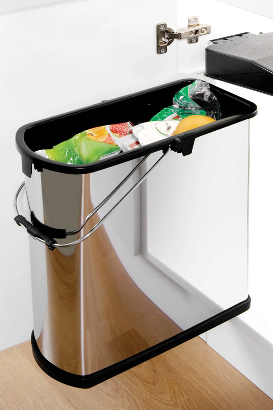 19L。廚房垃圾桶內置節省空間超薄門掛掛門式廚房垃圾桶 |廚房垃圾桶、垃圾桶 |德國製造 |