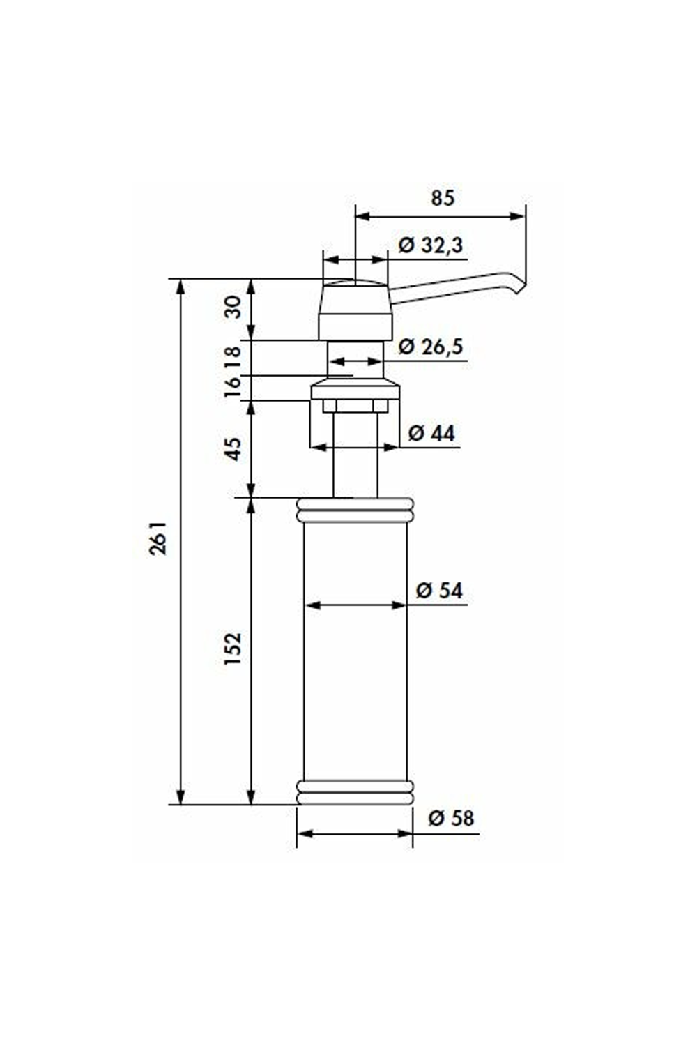 LUISINA Soap Dispenser 意大利製皂液龍頭 | Made in Italy | Kitchen Accessories 廚房配件 |
