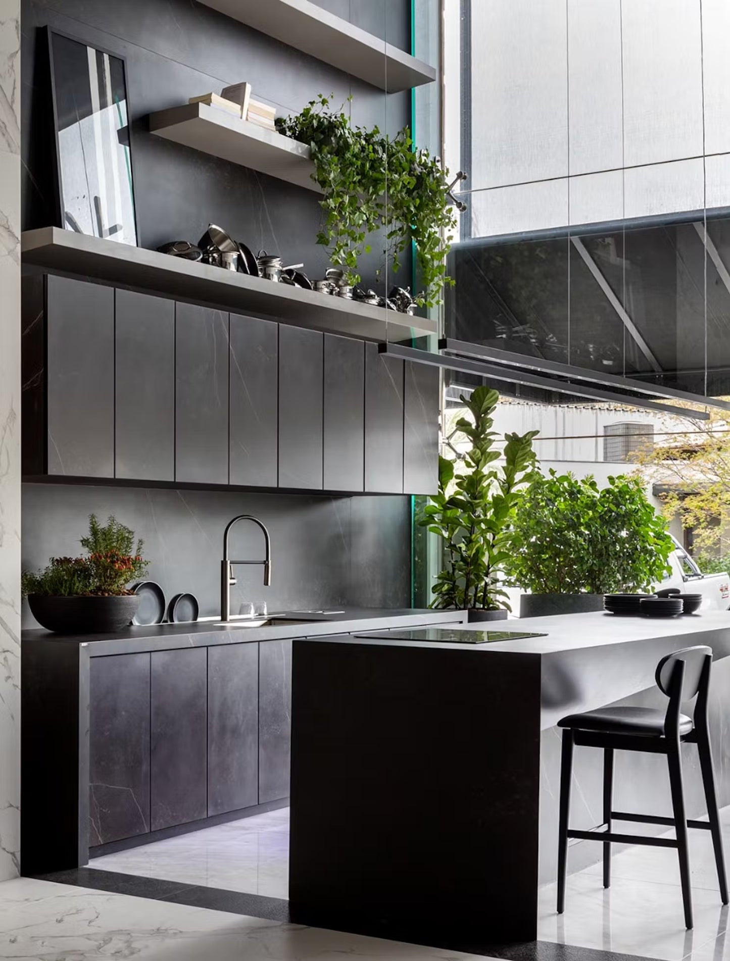 【DEKTON】 Custom-made Door front with 4mm Dekton Solid Surface | Made in Spain |