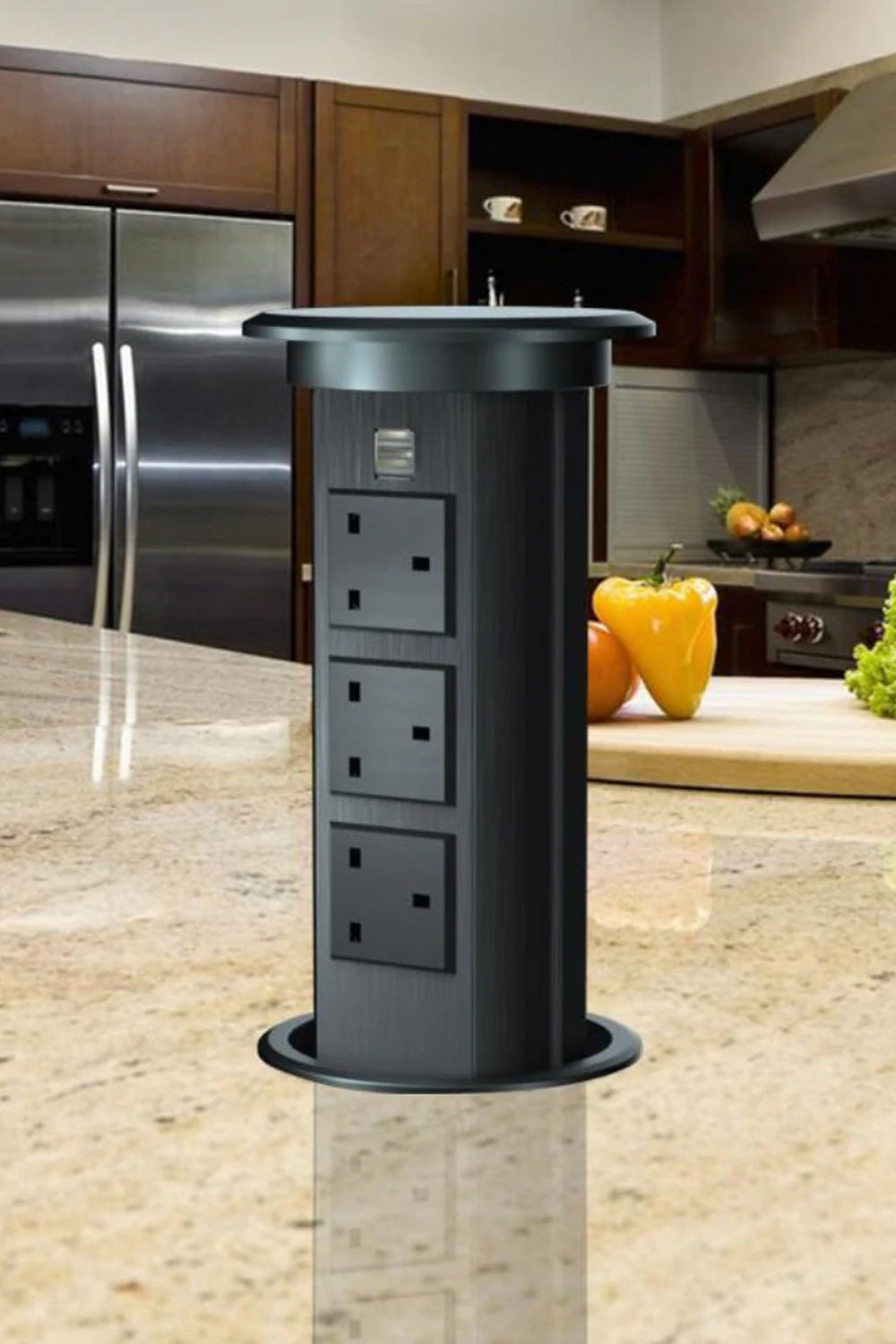 Smart Pop-up Socket on Countertop | USB | Wireless Charge | Bluetooth Speaker |