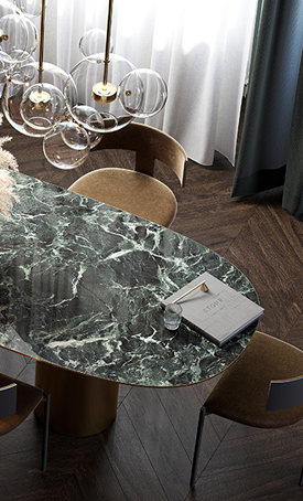 Custom-made Table with Solid Surface Materials 專業訂造餐桌 餐台 使用耐刮耐磨廚房台面物料