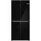BOSCH KMC85LBEA Side-by-side fridge 博西 法式無霜纖薄十字門雪櫃 (黑鑽玻璃) | 大冰箱 | 廚房電器 | 家電 |