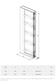 SIGE 258M narrow tall pull-out basket 窄身高柜拉籃 | Made in Italy |