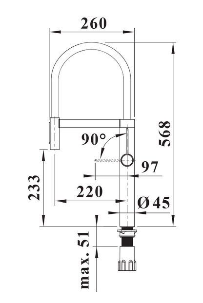 BLANCO CULINA-S II SENSOR (527494) 拉出式連感應器水龍頭 (PVD Steel) 德國製造 | Made in Germany |