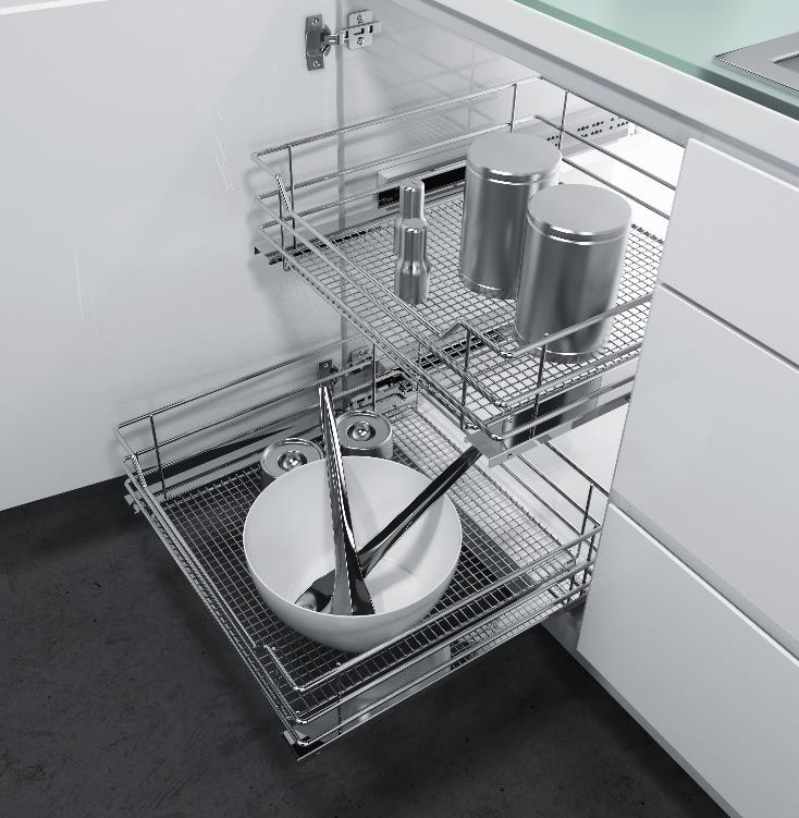 VAUTH-SAGEL soft-closing pull out basket 緩衝關閉四邊拉籃 | Made in Germany |