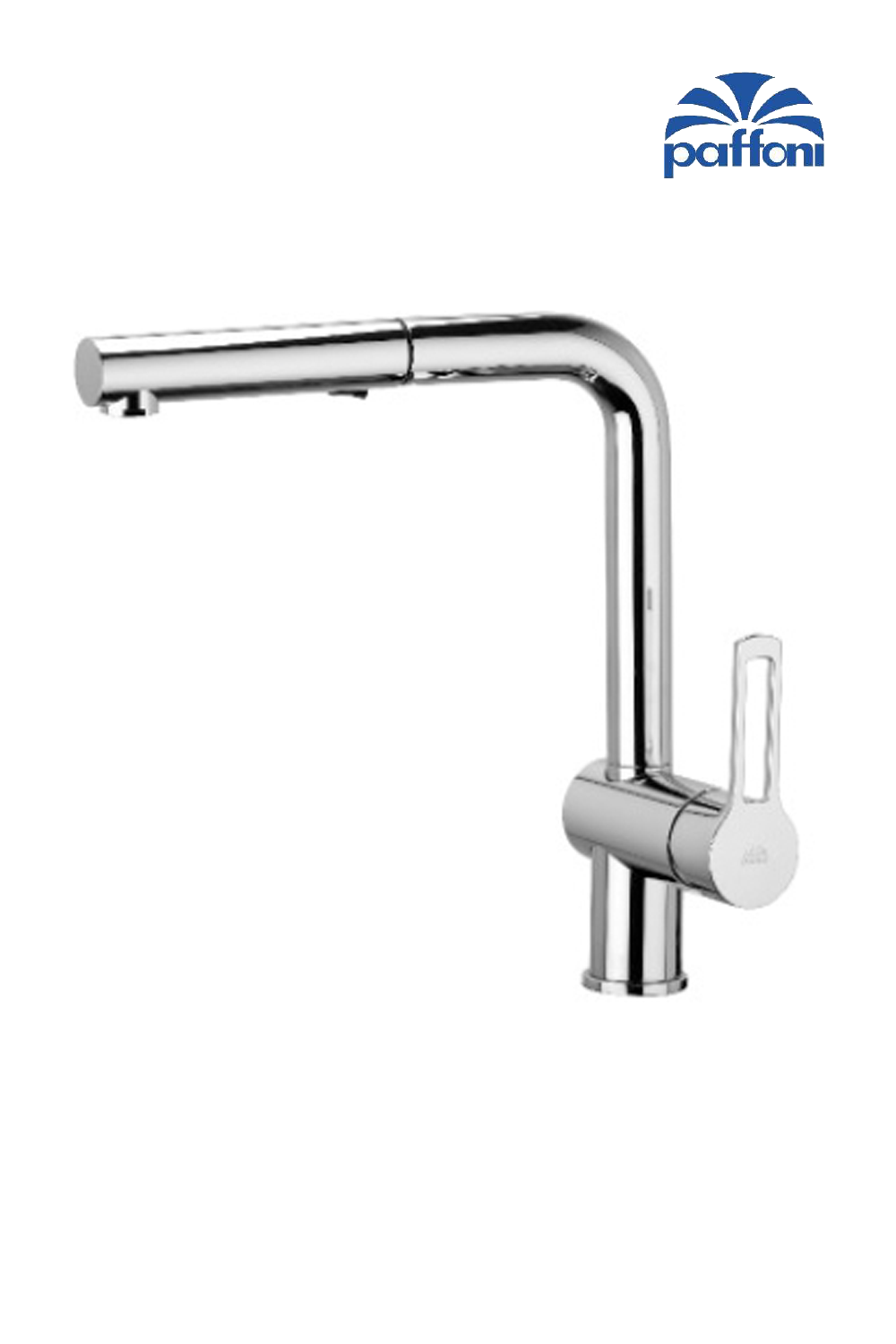 Paffoni RIN285 RINGO-WEST one-hole sink mixer with swivelling spout (2-spray) | Made in Italy |