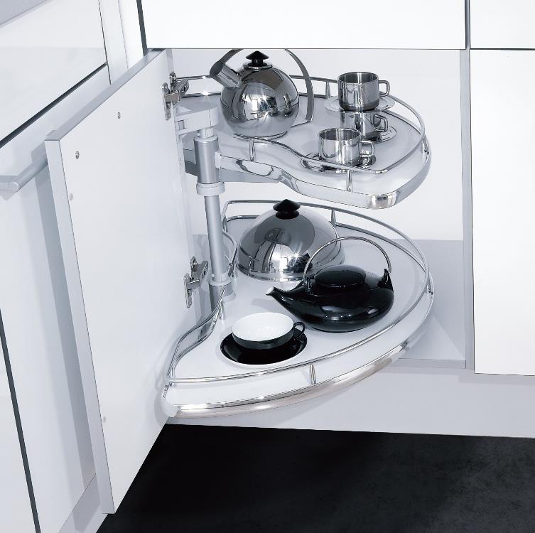 Vauth-Sagel 180 degree corner carousel kitchen basket 180度半圓型轉角拉籃 | Made in Germany | 廚房配件 | 櫥柜  | 拉籃 |