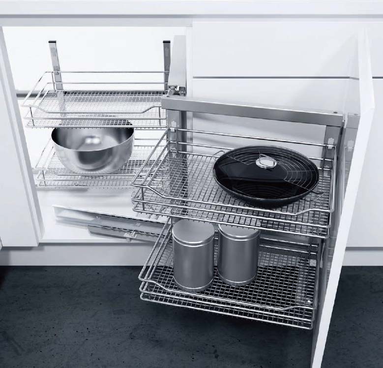 VAUTH-SAGEL soft-closing magic corner kitchen basket 緩衝關閉轉角拉籃 | Made in Germany | 廚房配件 | 櫥柜  | 拉籃 |